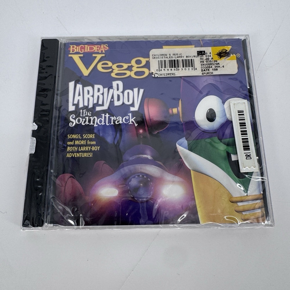 VeggieTales Larry-Boy The Soundtrack CD‎ Big Idea 1999 Original Case & Score New